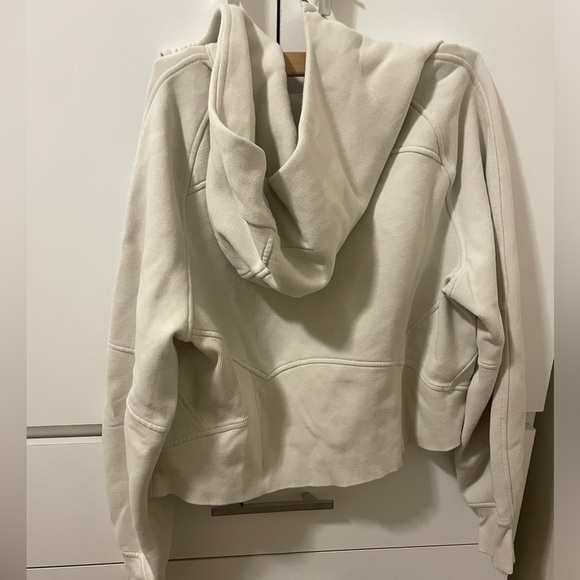 Scuba Oversized Full-Zip Hoodie in Bone XS/S - Picture 4 of 5